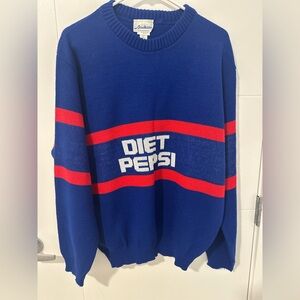 Rare Vintage Diet Pepsi Graphic Sweater - Active Knitting Toronto Canada